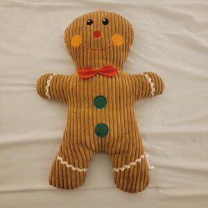 Christmas Gingerbread Man Corduroy Pillow